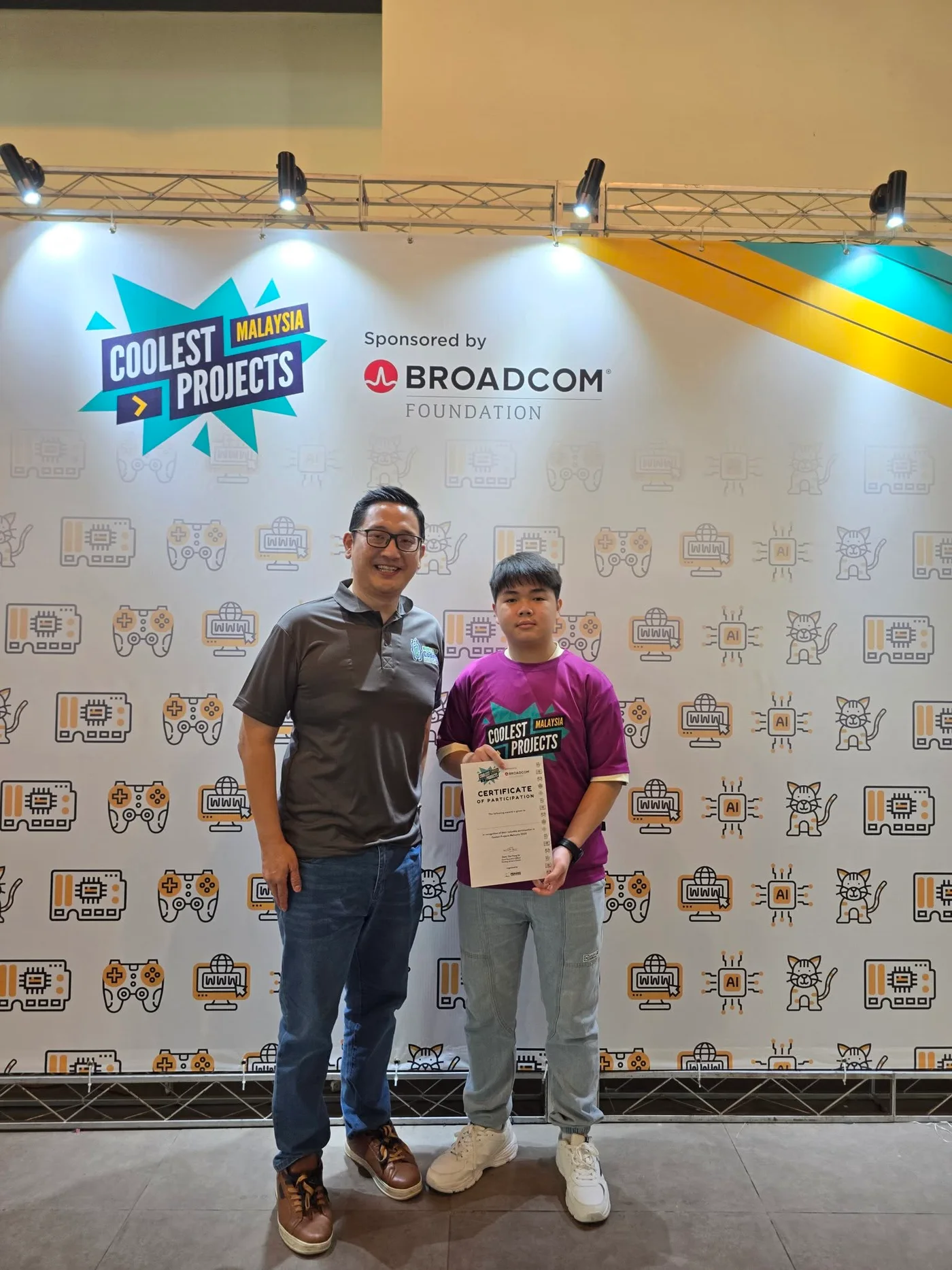 CodeWhiz student and educator at Coolest Projects Malaysia